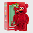 Medicom Bearbrick Elmo Flocky Ver. 400% & 100% multi-colour 99748 4