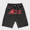 ICECREAM Running Dog Denim Shorts schwarz 101644 1