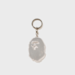 A Bathing Ape&nbsp; Ape Head Reflective Keychain blanc 102810 1