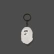 A Bathing Ape Ape Head Reflective Keychain weiß 102810 2