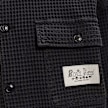Brain Dead Waffle Button Front Shirt black 104435 3