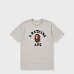 A Bathing Ape College Tee white grau 104937 1
