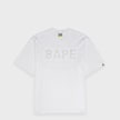A Bathing Ape Bape Rhinestone Logo Relaxed Fit Tee white 104956 1