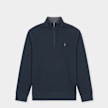 Polo Ralph Lauren Luxury Jersey Quarter Zip Pullover blau 105891 1