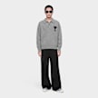 AMI PARIS Polo Sweater Contrasted ADC grey 106047 2