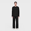DSM Kei Ninomiya Unisex Pleated Pants Back Pile Knit black Undefined Color 106794 2
