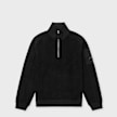 C. P. Company Sweatshirt Polo Collar Brushed black 106850 1