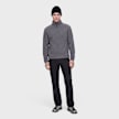Pas Normal Studios Off-Race Boiled Wool Half-Zip grey 139185 2