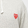 Comme des Garcons Play&nbsp; Hooded Sweatshirt gris 51238 5