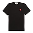 Comme des Garcons Play Double Heart T-Shirt black 55902 1