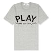 Comme des Garcons Play Play Logo T-Shirt grijs 65559 1