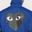 Comme des Garcons Play Play Sweatshirt Big Heart blue 73063 6
