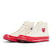 Comme des Garcons Play&nbsp; Red Sole Chuck Taylor 70 Hi Top beige 74130 1