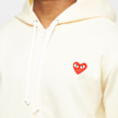 Comme des Garcons Play&nbsp; Play Red Heart Zip Hooded Sweatshirt beige 75574 5