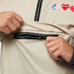 Comme des Garcons Play&nbsp; K-Way Half Zip Jacket beige 80935 6