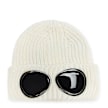 C. P. Company Extra Fine Merino Wool Goggle Beanie Beige 82136 1