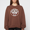 New Balance Wmns Athletics French Terry Crest Crew brun 87078 2