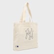 New Era MLB Light Canvas Tote Bag New York Yankees Beige 91042 2