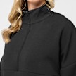 Nike Wmns 24.7 ImpossiblySoft Halfzip Sweater schwarz 86374 5