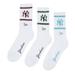 New Era MLB Crew Socks 3PK New York Yankees wit 87956 1