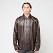 Our Legacy Welding Shirt Fluid Calfskin bruin 88889 2