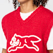 ICECREAM Running Dog Knit Vest rouge 89323 5