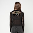Brain Dead Mesh Knit Spiral Cardigan noir 90598 4