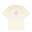 Brain Dead Heavyweight 3D Embroidery Logohead T-Shirt beige 91456 1