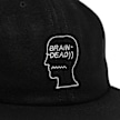 Brain Dead Flannel Logohead 6 Panel Hat Schwarz 86011 4