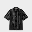 Needles Widespread Collar Shirt  Raschel Lace (Crochet) black 95823 1