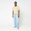 Brain Dead Looped Stripe T-Shirt beige 95849 2