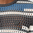 Daily Paper&nbsp; Kente Stripe Knit T-Shirt gris 95953 3