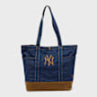 New Era MLB New York Yankees Suede Denim Tote blue 99231 1