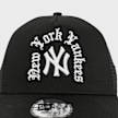 New Era MLB Script New York Yankees 9FORTY A-Frame Trucker Cap noir 102911 4