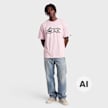 ICECREAM Half Tone Running Dog T-Shirt Pink 104137 2