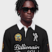 Billionaire Boys Club Script Panelled Rugby Shirt black zwart 104145 4