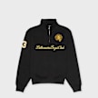 Billionaire Boys Club Script Panelled Quarter Zip Sweatshirt Schwarz 104151 1
