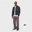 Carhartt WIP OG Trucker Jacket black / black stone canvas Undefined Color 104196 2