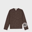 Brain Dead Casey Stripe Long Sleeve T Shirt Braun 104441 1
