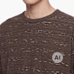 Brain Dead Casey Stripe Long Sleeve T Shirt Braun 104441 3
