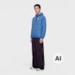 Comme des Garcons Play K-Way Jacket Half Zip bleu 104468 2