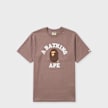 A Bathing Ape College Tee brown zwart 104936 1