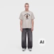 A Bathing Ape College Tee white grijs 104937 2