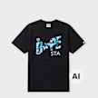 A Bathing Ape&nbsp; ABC Camo Bape Sta Tee noir 104943 1