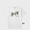 A Bathing Ape ABC Camo Bape Sta Tee white 104945 1