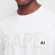 A Bathing Ape&nbsp; Bape Rhinestone Logo Relaxed Fit Tee blanc 104956 3