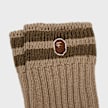 A Bathing Ape Chunky Ribbed Crew Socks brun 105010 3