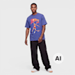 Jordan Brooklyn Graphic T-Shirt Lila 105677 2