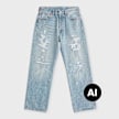 Levi's Red Tab 501 Loose Fit blau 105808 1