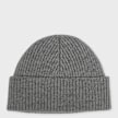 AMI PARIS Beanie With Contrasted Ami De Coeur Grau 106029 2